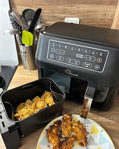 Friteuse sans huile LITTLE BALANCE Crousty Duo Double cuve Jusqu'à 1 8kg de frites 9 programmes de cuisson - vue 4