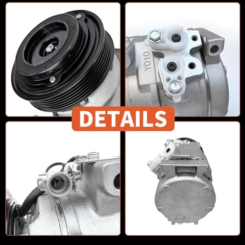 Image of CO 10854C AC Compressor Fit for Toyota Sienna 3.3L 2004 2005 2006, for Toyota Sienna 3.5L 2007,Replace 8832008051, 8841008030