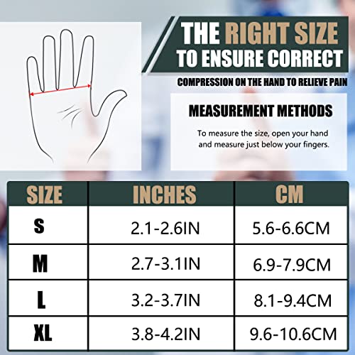 Drnaiety Arthritis Compression Gloves For Hand Arthritis, Rheumatoid, Osteoarthritis, Carpal Tunnel Pain, Fingerless Compression Gloves, Breathable Moisture Wicking Gloves For Men & Women(Brown M) #TOP1