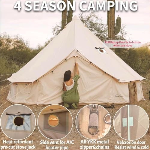Carpa tipo campana de lona DANCHEL OUTDOOR para 4-6 personas miniatura 4
