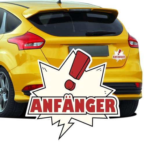 Cartel de principiante para coche, pegatina magnética, 12 x 12 cm, reflectante, placa de advertencia para el carné de conducir, regalo