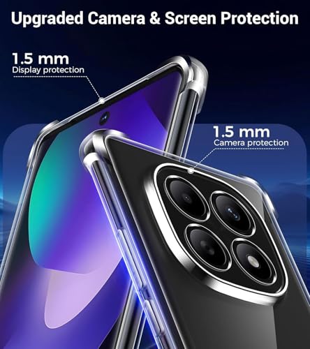 Image of Lustree Back Cover Transparent Case Compatible with Redmi Note 15 / Note 15 SE | Slim Soft TPU Case, Anti-Scratch Cover with Four-Corner Protection Raised Camera Guard
