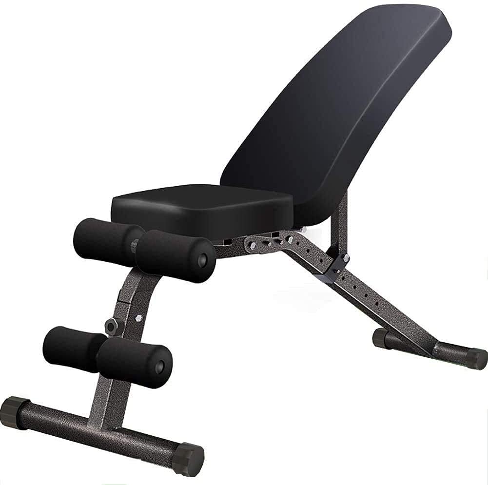 AYCDL Weight Bench Dumbbell Weight Lifting Adjustable Weight Bench Training Fitness Workout Bench Sit Up Home Gym Equipment for Full Body Workout with Flat/Incline/Decline,A,A