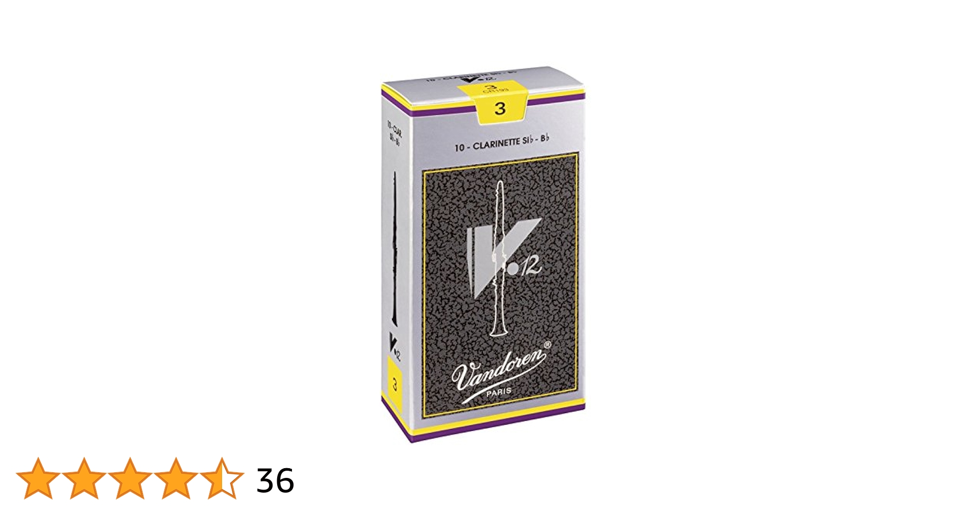 Vandoren V12 クラリネットリード 3½ 10枚入り 楽天市場】【普通郵便】Vandoren V12 銀箱 / バンドレン B