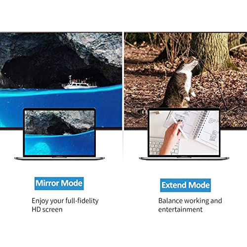 Adaptador USB C para HDMI/DVI/VGA, Zurligi 4 em 1 USB 3.0 Tipo-C Hub Adaptador de vídeo VGA/HDMI/DVI