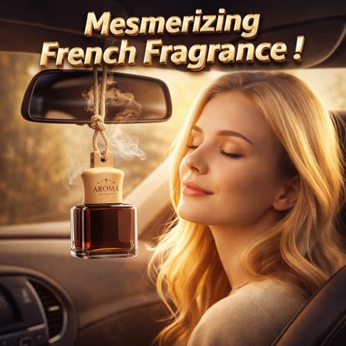 Image of Aroma Car Perfume Wood Air Freshener Soothing Sandalwood 7ml
