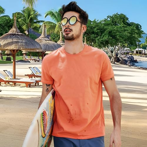 Sunglasses Men Rounded Polarized Glasses 1-9 Gears Adjustable Sunglasses with ND Filter Lenses Handcrafted Retro Glasses for Men A3