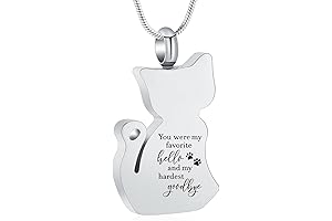 Cat Ashes Necklace: Loving Tribute to Cherished Companions