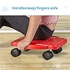 hand2mind Green Indoor Scooter Board with Handles, Sit Down Floor Scooter, Gym Activities for Kids, Indoor Recess Games, Sport Scooters, Physical Education Equipment, Gross Motor Toys #4