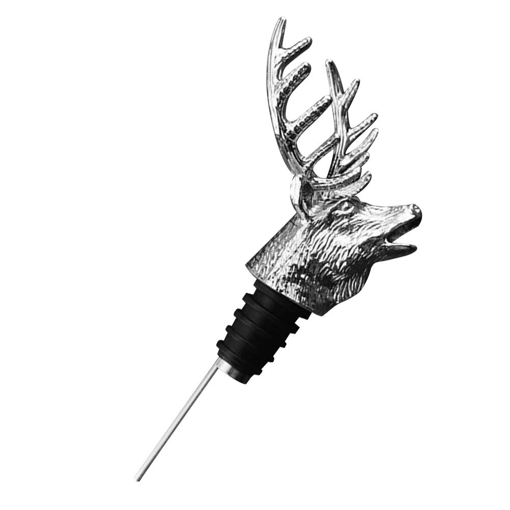 BESTONZON Versatore Per Vino E Liquori A Testa Di Cervo, In Acciaio Inox, Beccuccio Conico, Ideale Per Bar E Ristoranti - 5