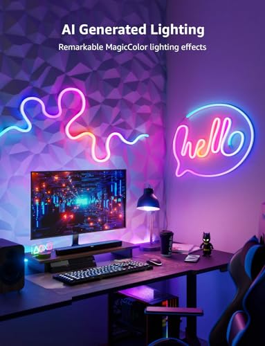 Lepro Bundle – 2 Items: Tira LED Bicolor Ajustable 16.4ft miniatura 5