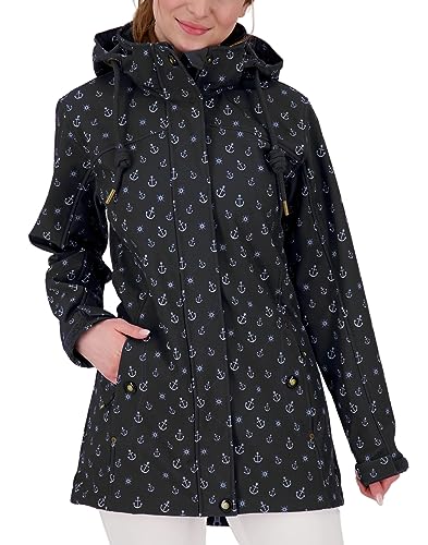 Veste softshell ancre vêtement outdoor femme capuche mi-saison