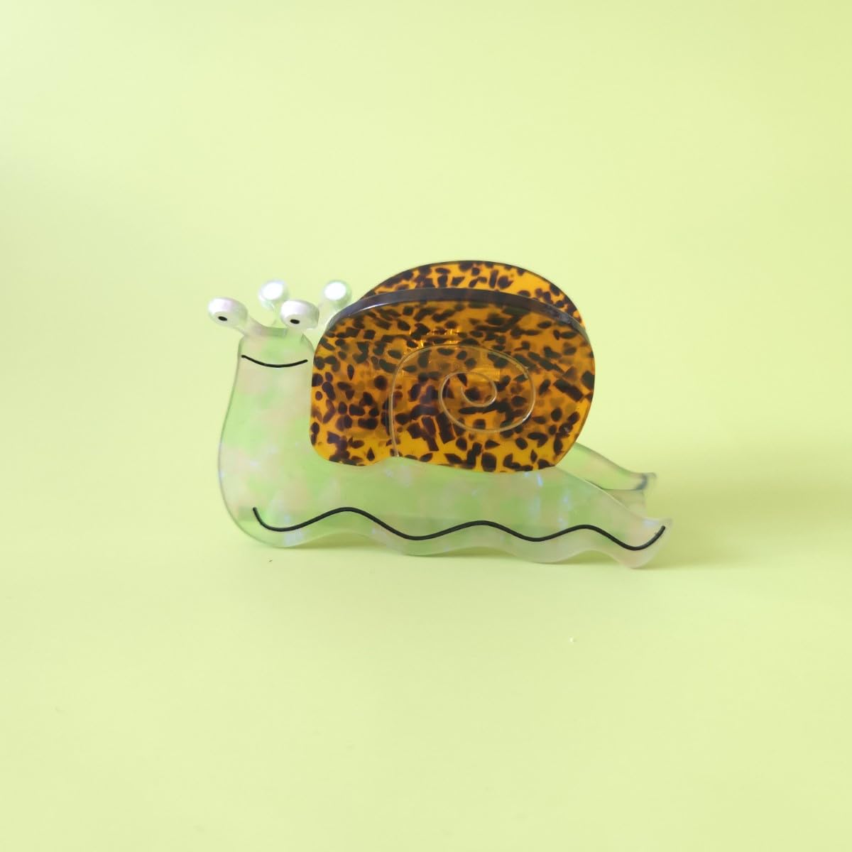 Translucent Green Snail Hair Clip,Acetate Claw Clips,Hair Clips for Women