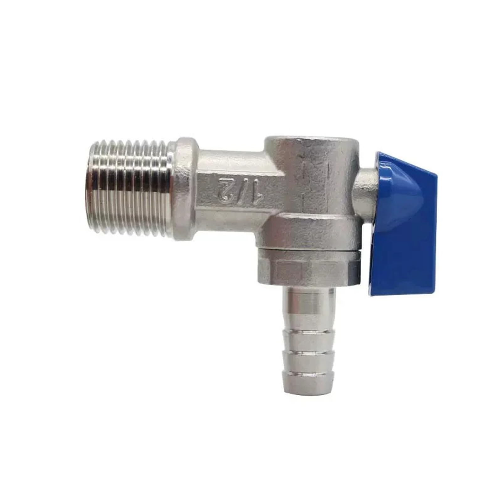 DEBLAN Zawór kulowy 1/5.1 cm B-S-P-T Adapter 12 mm Sprzęt Zawór kątowy klasy sanitarnej (typ 2)