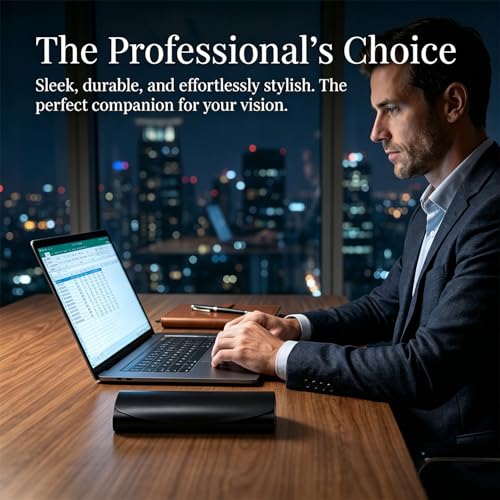 Image of Philley Aluminum Ultra-Light Eyeglasses Case Hard Shell Nearsighted Glasses Case for Women & Men