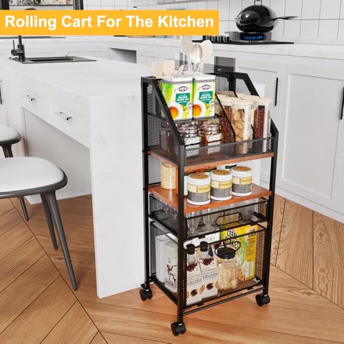 Carrinho de arquivo multifuncional com pastas de arquivos suspensas, organizador de arquivos de mesa