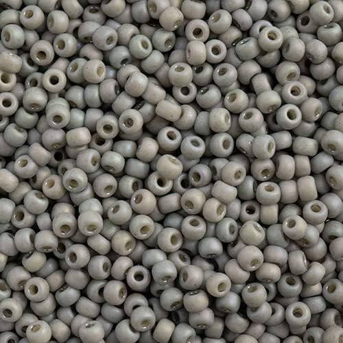 Miyuki Seed Bead 8/0 Frosted Glazed/Rainbow Grey Matte AB 250Grams of Japanese Glass Beads