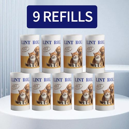 Image of Lint Roller Refills Only, 999 Sticky Sheets Mega Value Set, Lint Roller Refill for Pet Hair Removal on Clothes, Furniture, Carpet, Dog Cat Hair