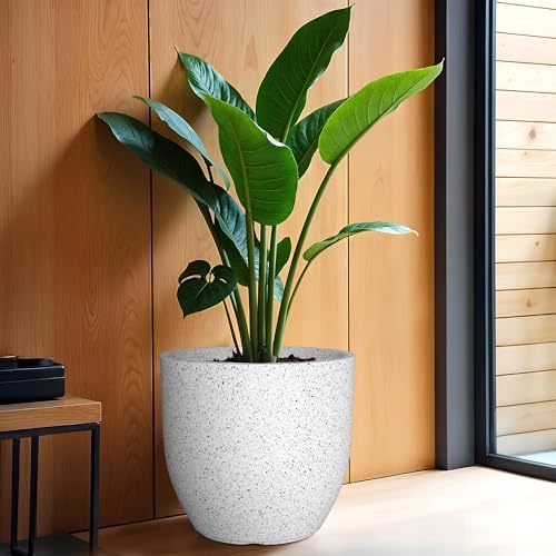 Image of YUCCABE ITALIA FOXB PCUP 15 INCH Pots for Plants Highly Durable Polymers Lightweight Indoor Outdoor Flower Pot Gamla Tree Planter Container Planters for Living Room, Balcony, Garden, Office