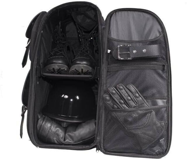 Miniatura 4 de EXCELSIOR INT - Bolsa de viaje grande para motocicleta, mochila, equipaje de viaje, color negro