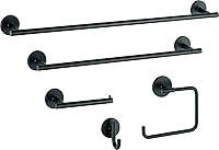 Vista 5 de Delta Trinsic - Soporte para papel higiénico y toallero en negro mate