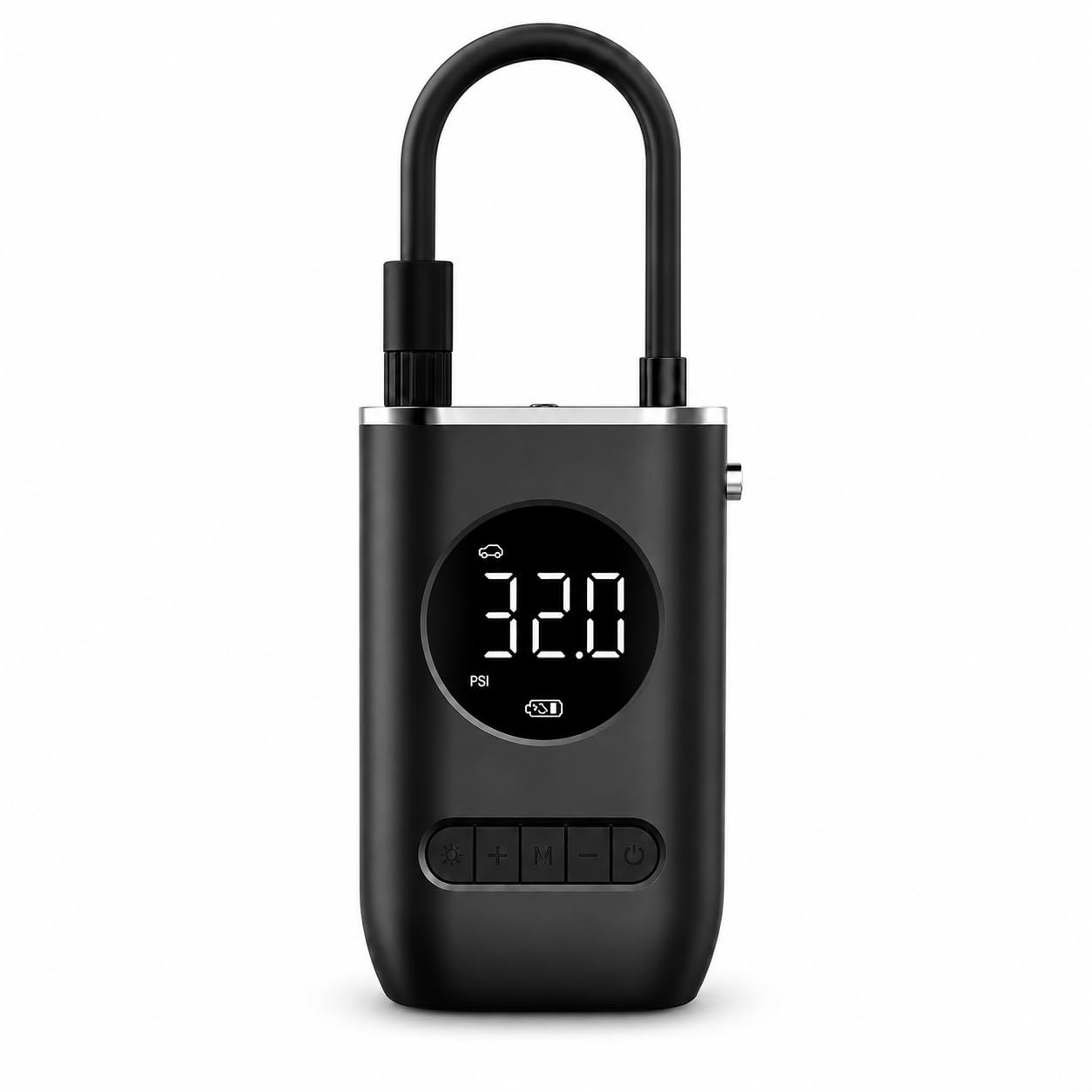 calibrador Compressor de Ar Portátil USB com Visor Digital | Compressor de Ar Portátil