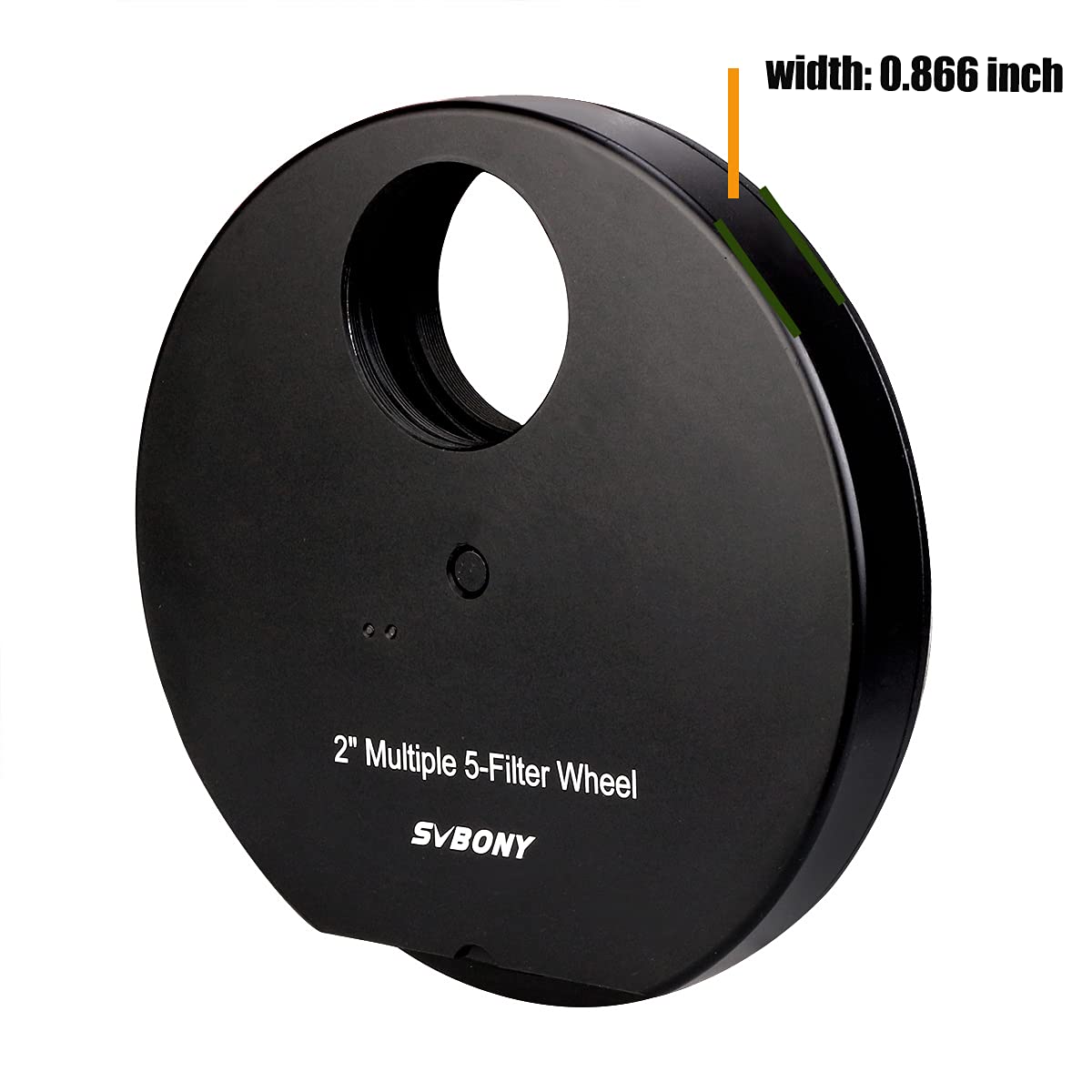 SVBONY SV133 - Ruota filtrante multipla a 5 posizioni per telescopio con adattatore oculare da 2" e anello di bloccaggio