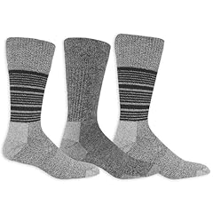 Charcoal Stripe - Crew (3 Pairs)