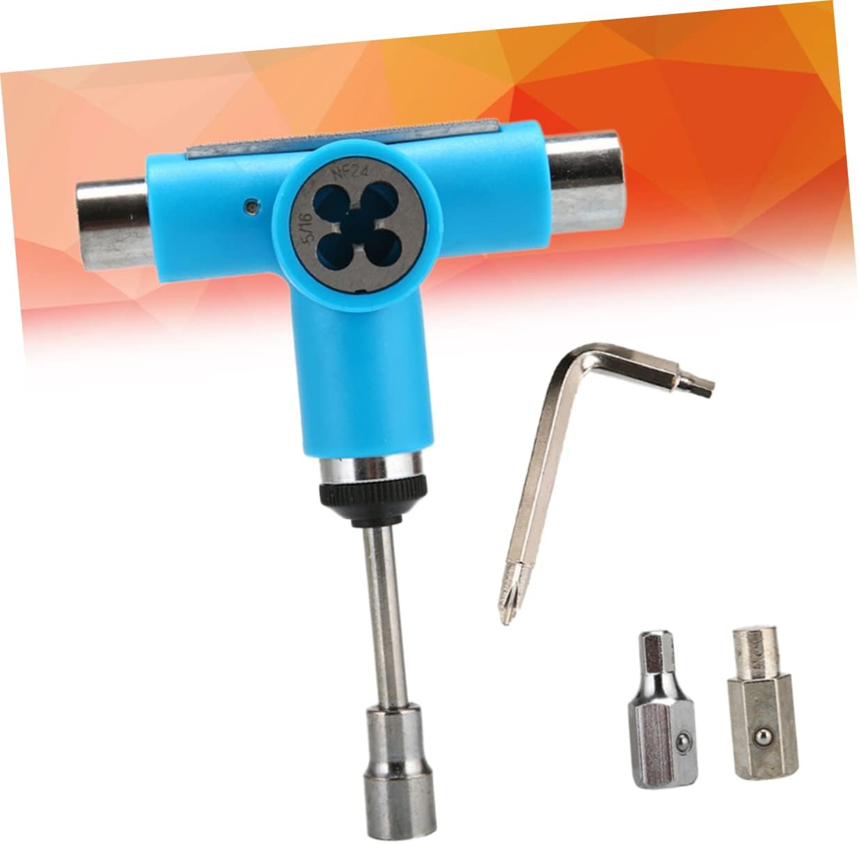 Happyyami Multi-Function Skateboard t Tool Skate Board All in One Tool Skateboard Tool All in One Skate Tool