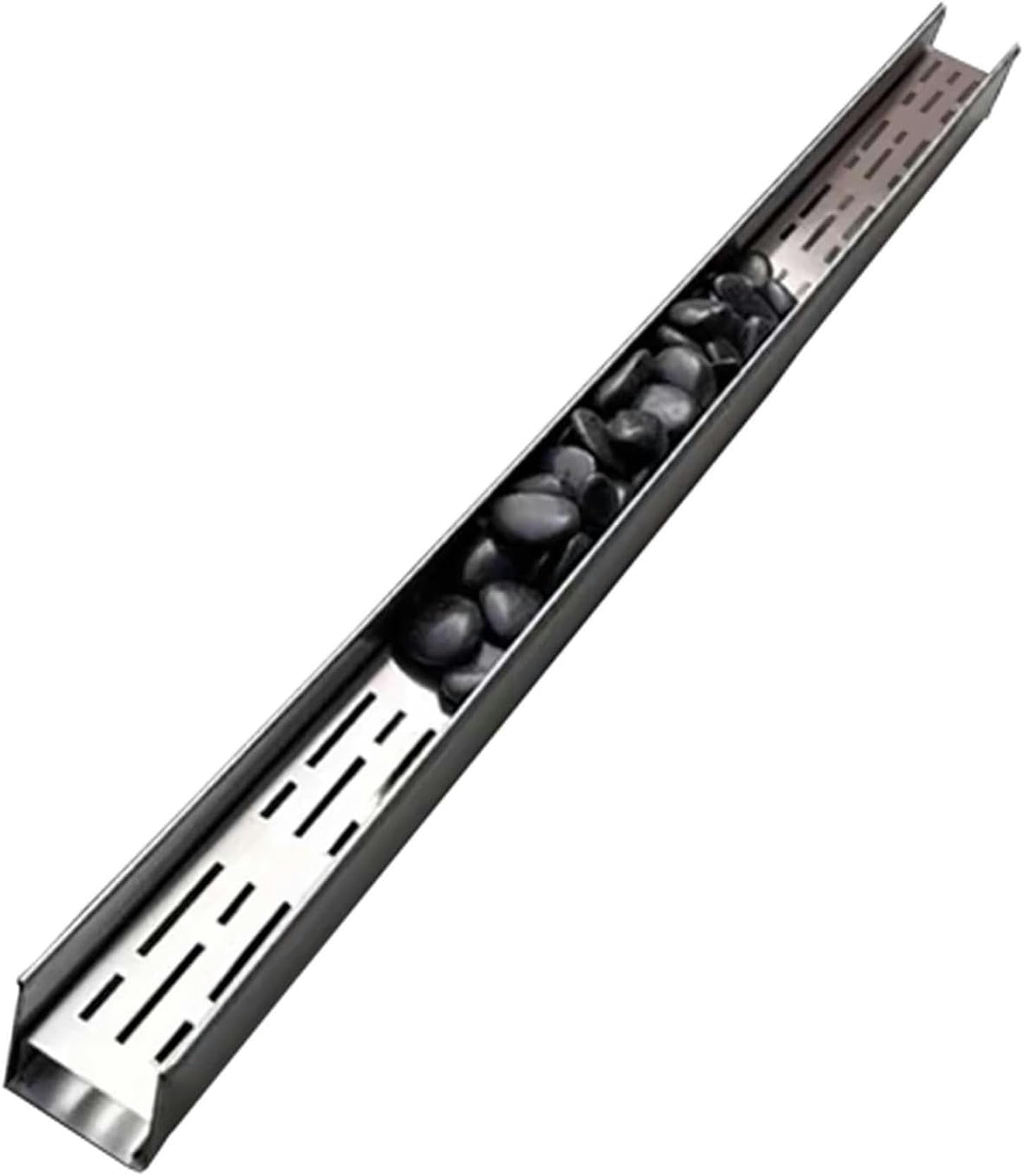 Drain de gouttière avec grille de vidange et étagère étroite pour jardin