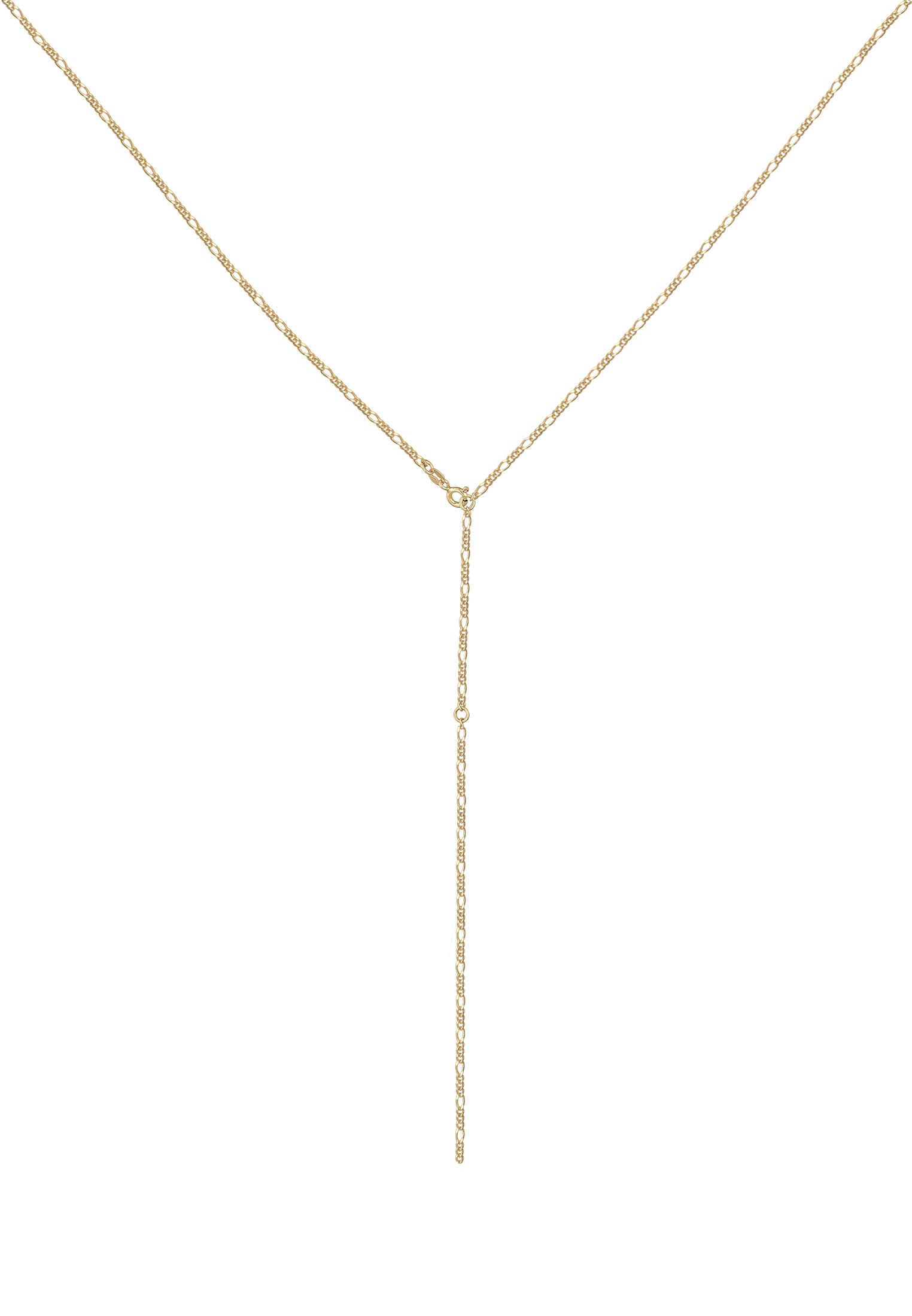 Elli Halskette Damen Figaro Y-Kette Trend Verstellbar 925 Silber