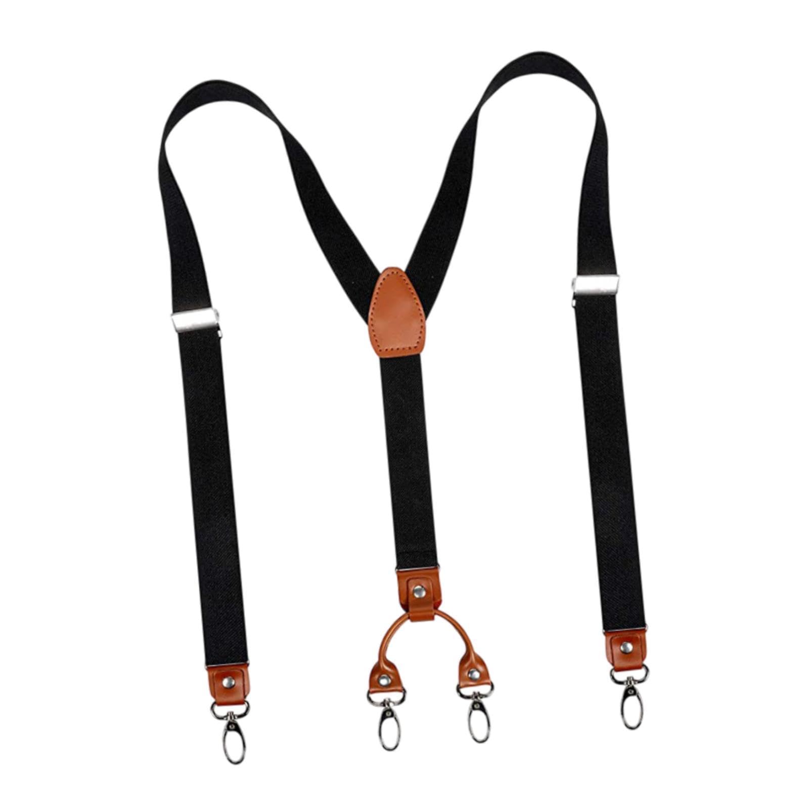calandis Suspenders For Men Comfortable Trousers Braces For Shirt Wedding Accessories Black | Suspenders Braces | Mens Accessories | Clothing Shoes & Accessories-picture-17