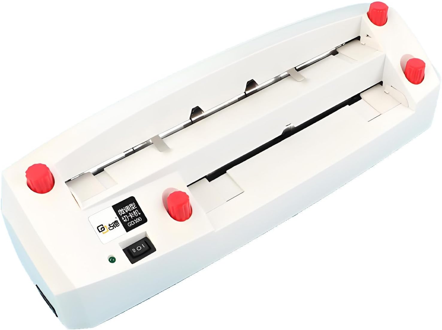 Business Card Cutter Machine Heavy Duty, Electric Automatic Binding & Paper Cutter, 9 Steel Blades, 120-300g Paper, 1-18mm Margin, Burr-Free Cutting for A4 Paper/90x54mm Cards
