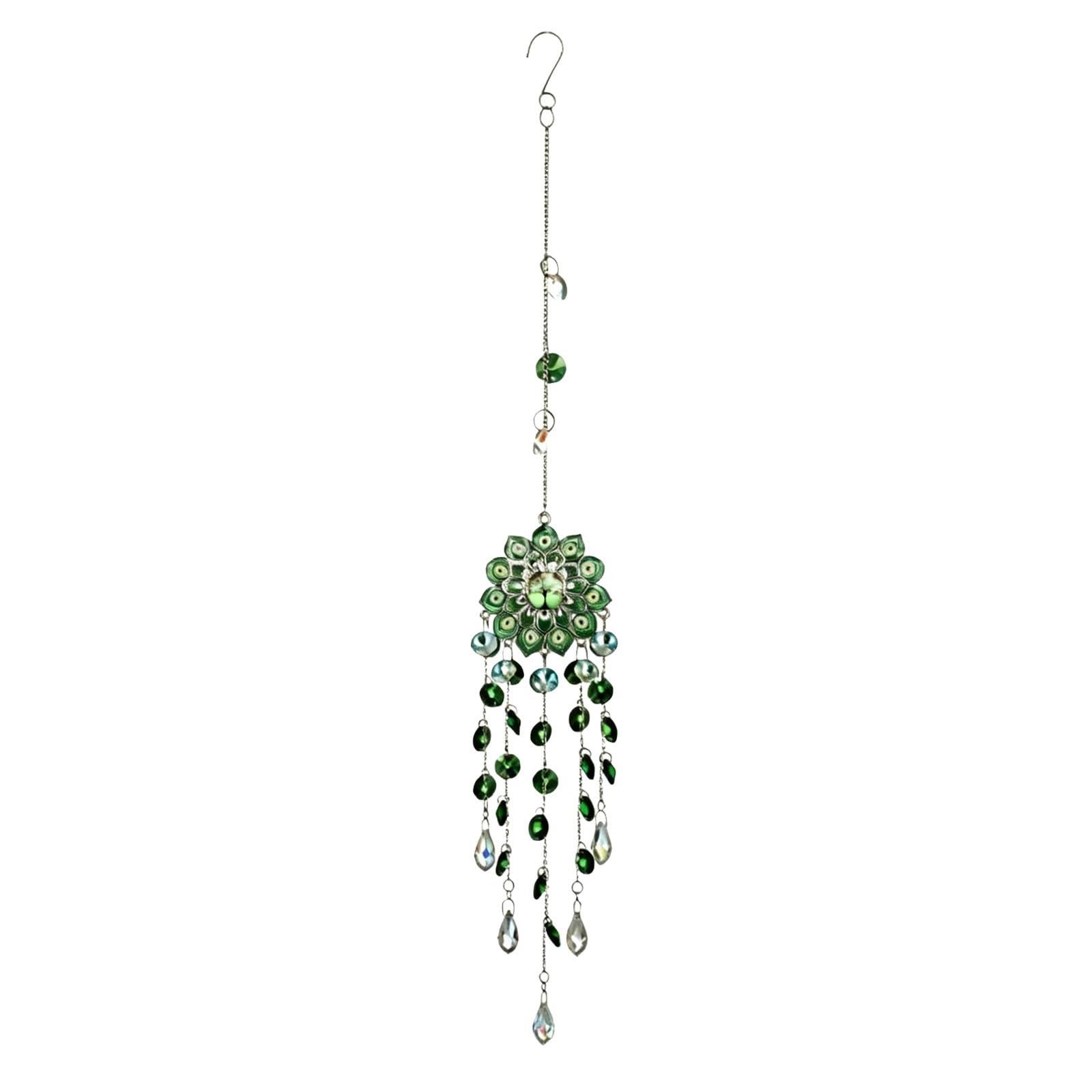 Generic Suncatcher Wind Chimes Crystal Wind Chimes Hanging Suncatcher Crystal Hanging Decor for Indoor Home Garden Wedding Decoration