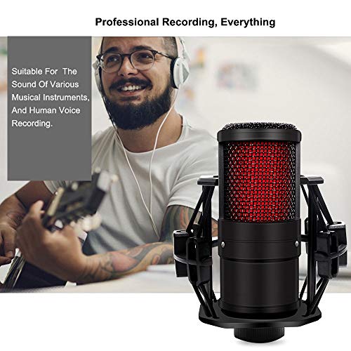 Microphone pour broadcasting et enregistrement sur PC portable 3.5mm