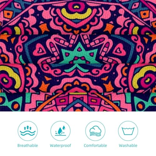Tablier mandala floral multicolore style boho hippie chic - 3
