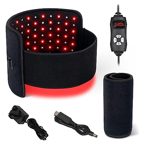 Red Infrared Light Device, Combo 660nm and 880nm, Flexible Wearable Wrap Pad mit Timer for Waist Back Shoulder (M)