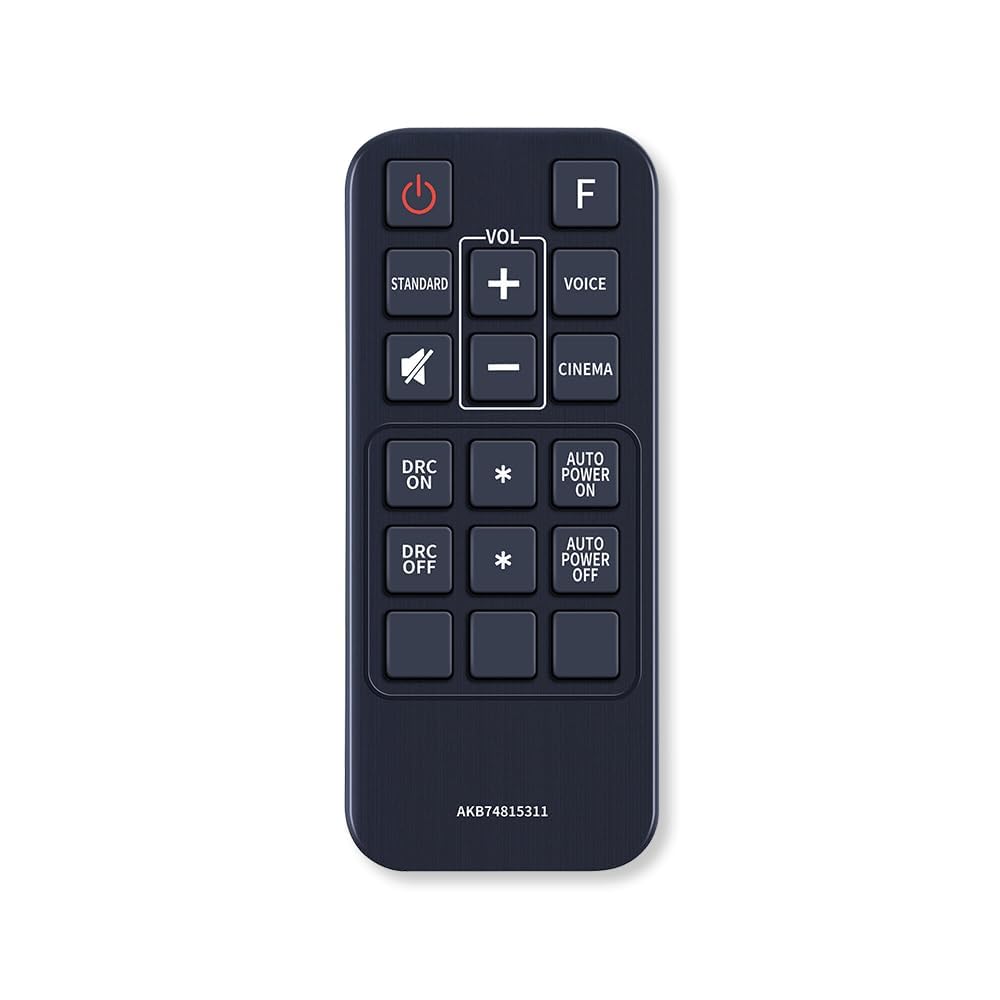 UNI+ Compatible for Lg Soundbar Remote Control Original AKB74815311 Model Match Exactly Key by Key to Replicate Performance as Like Genuine Control