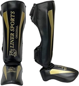Amazon | ブラック×ゴールド S 空手 格闘技 レッグガード レガース Amazon | ブラック×ゴールド S 空手 格闘技 レッグガード レガース