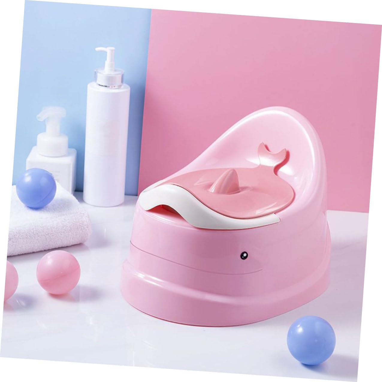 Kinder Toilettensitz Kleinkindtöpfchen Schulanfang Party Rosa Pp