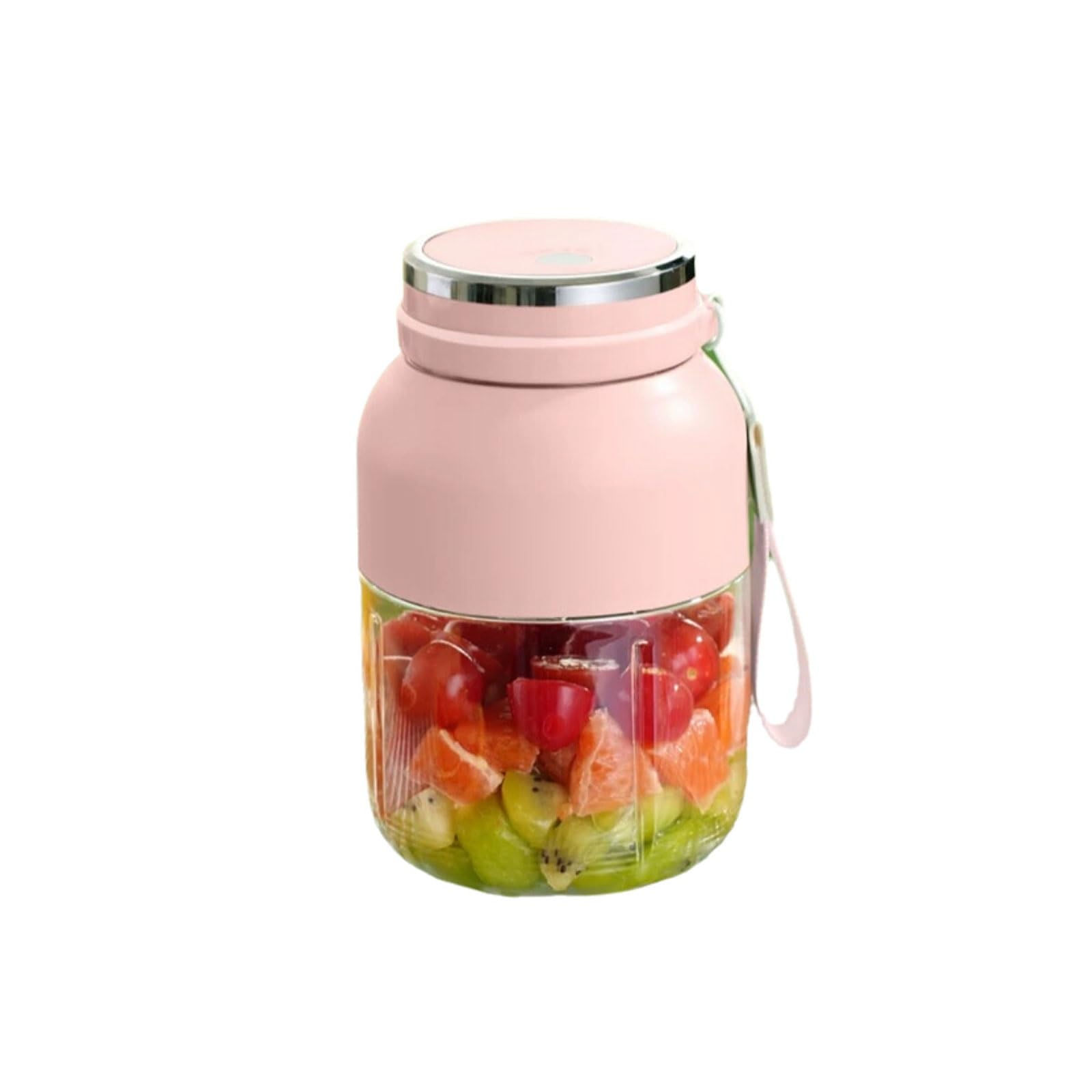 Bezprzewodowy plastikowy przenośny blender potężne małe blendery USB-C ładowalny do kuchni biura podróży siłowni 1300 ml wydajność (jasnoczerwony)