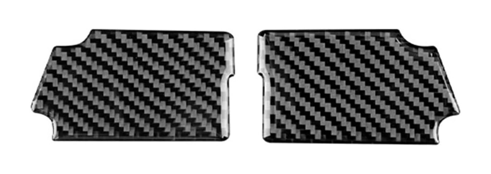 FANGZIQF Inner Door Pull Handles for Mustang 2015-2020 Carbon Fiber Car Door Inner Handle Bowl Cover Frame Sticker(Inner 2 Pcs)
