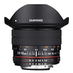 Samyang 12mm F2.8 Ultra Wide Fisheye Lens for Canon EOS EF DSLR Cameras – Full Frame Compatible