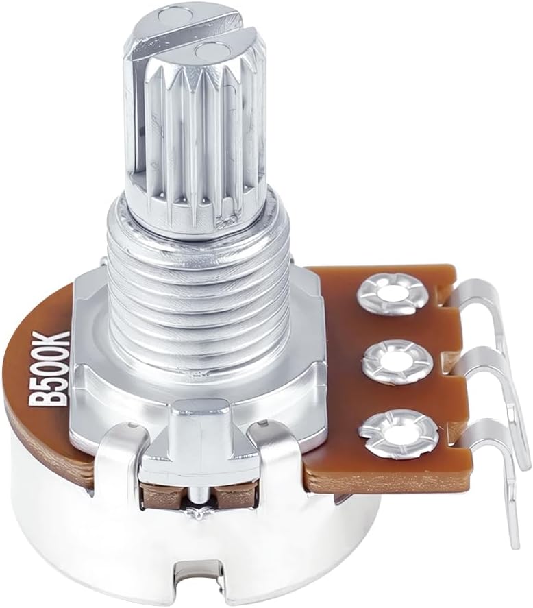 Banworks Metric M8 Thread B500K Guitar Mini Pots Aluminum 18-Spline Pots image 5