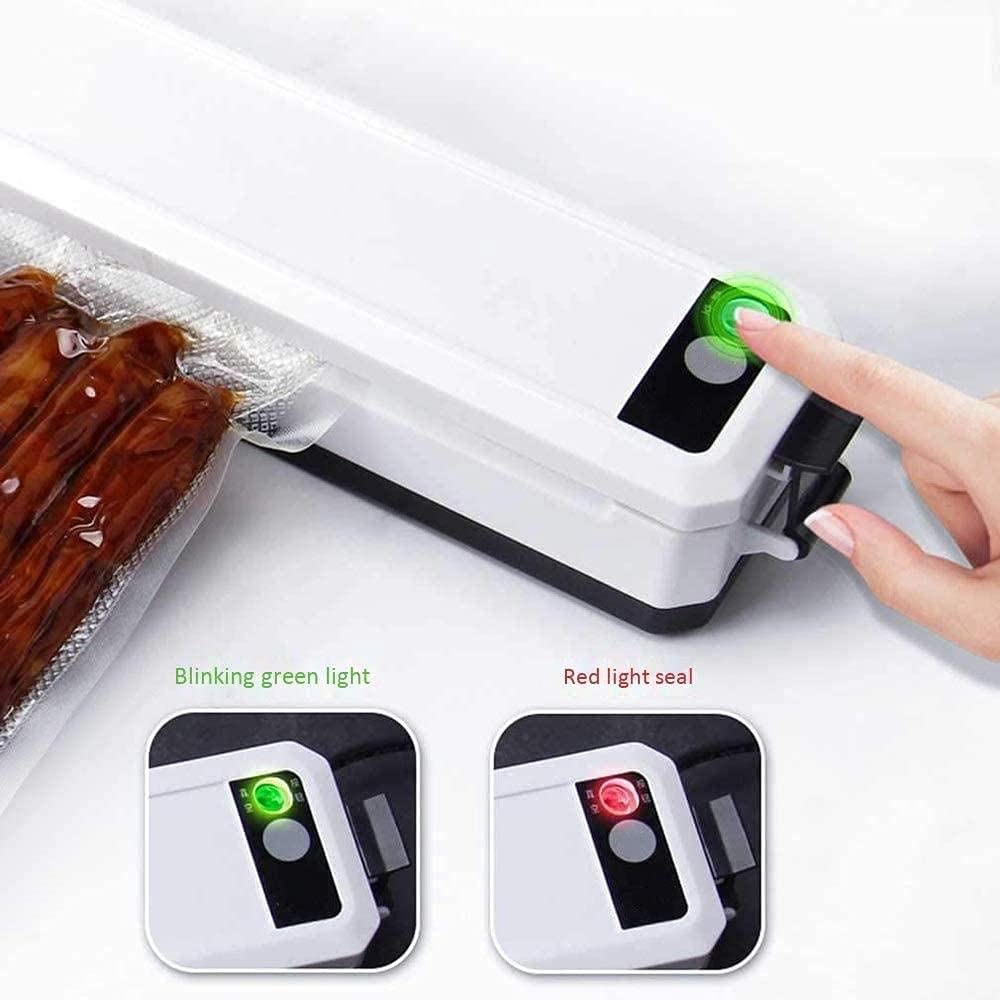 Macchina sigillatrice sottovuoto Sigillatrice automatica per alimenti Sigillatrice sottovuoto domestica Cucina Mini sigillatrice per sacchetti Macchina termica portatile portatile Piccola famiglia S
