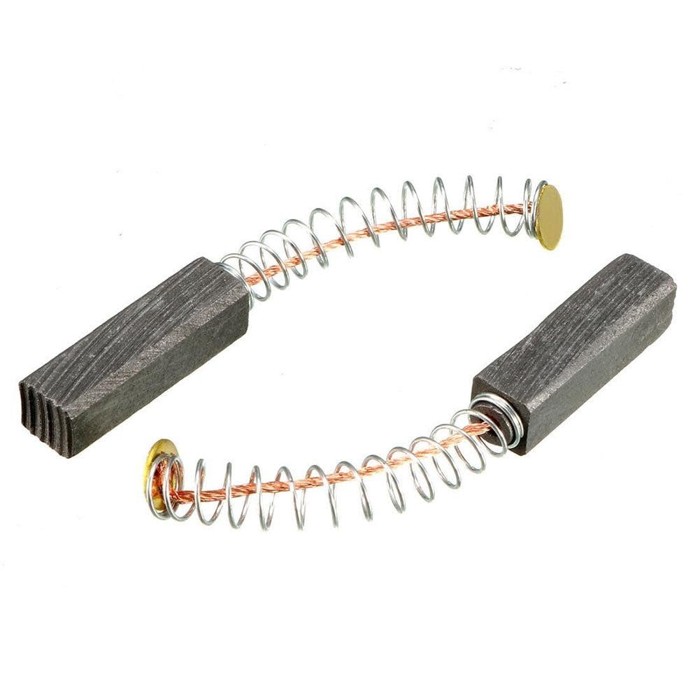 2 Pezzi Spazzole Di Carbonio 20x6x6mm con Molla Motori Elettrici Smerigliatrici Angolari Seghe Circolari