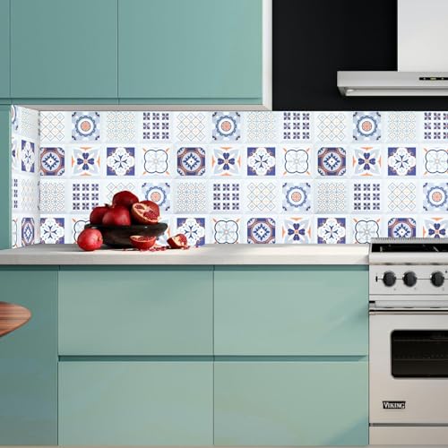 Image of SARVATRAY Self-Adhesive Wallpaper, Oil Proof Heat Resistant Wall Stickers for Kitchen, Wallpaper for Wall, Vinyl Sheet, 2 X 6.5 SQ FT (2 M Retro Grey WS)