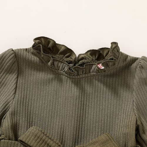 JEELLIGULAR Toddler Girl Dress Long Sleeve Knit Sweater Dress for Kids Little Girl Dresses Fall Winter Clothes Outfits3