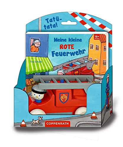 Meine kleine rote Feuerwehr. Mit Holzauto - Image 3