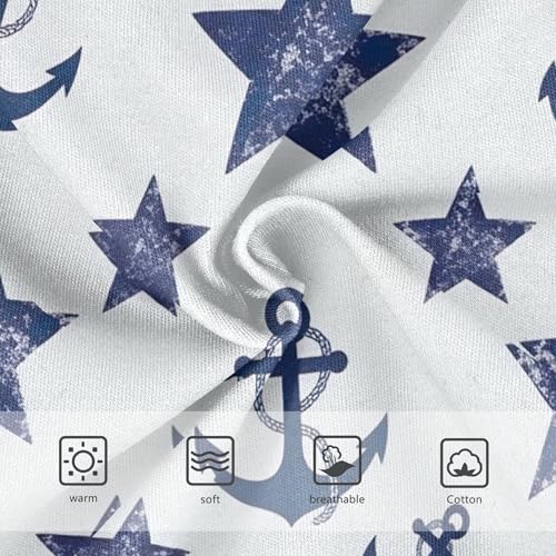 Navy Blue Anchor Pentacle Beige Toddlers Underwear Floral 2t Cotton Panties Little Girl Durable Undies Kids Briefs3